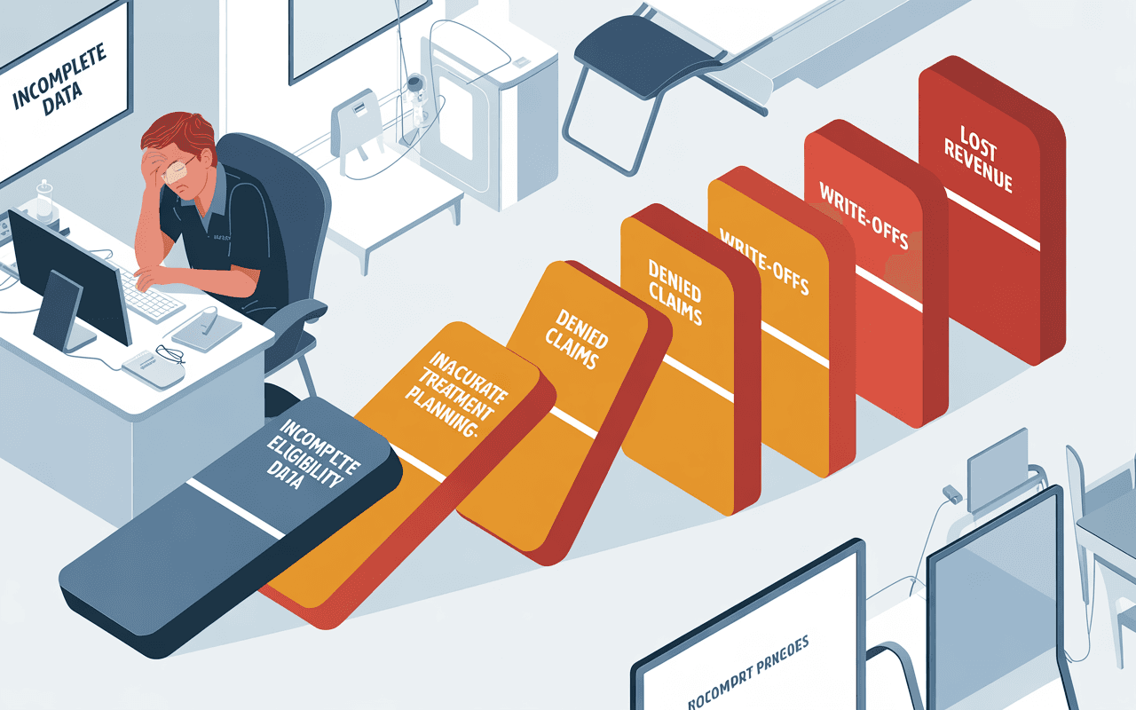 Dental practice front desk staff overwhelmed with insurance verification tasks